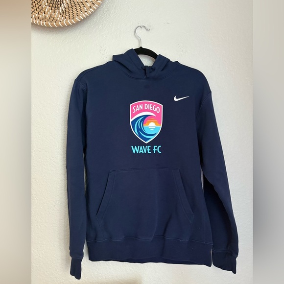 NIKE SAN DIEGO WAVE FC CREST CLUB FLEECE HOODIE SMALL - Picture 1 of 8